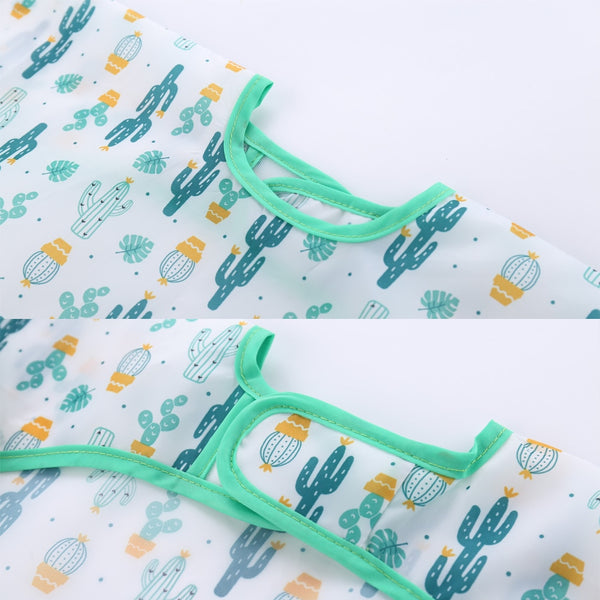 Waterproof Long Sleeve Art Smock Feeding Bib Apron