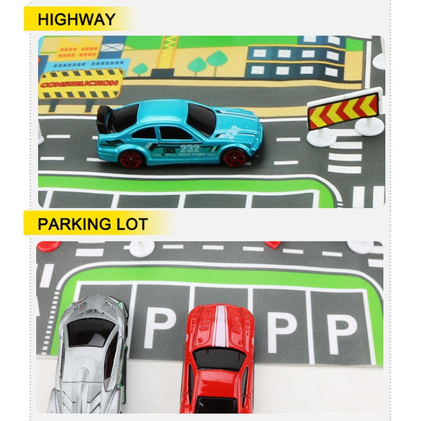 Educational City Traffic Road Mat
