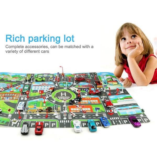 Educational City Traffic Road Mat