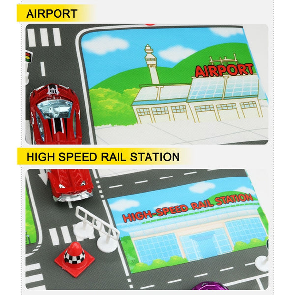 Educational City Traffic Road Mat