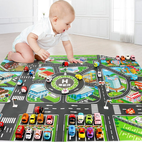 Educational City Traffic Road Mat