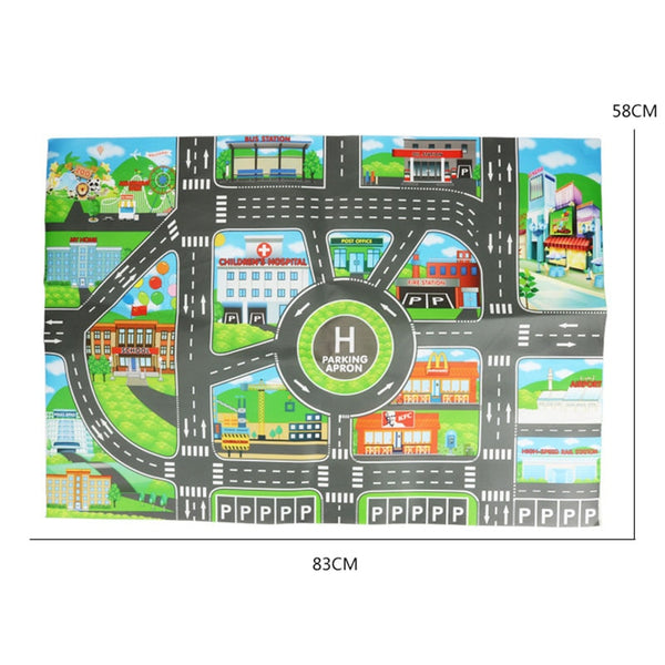 Educational City Traffic Road Mat