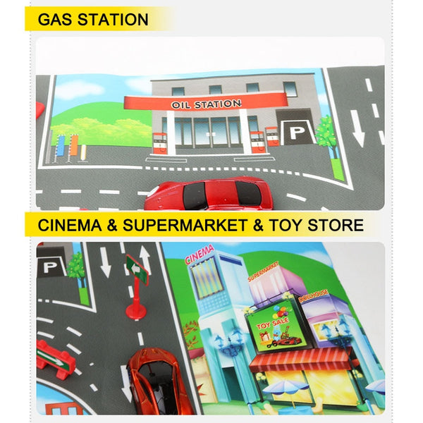 Educational City Traffic Road Mat