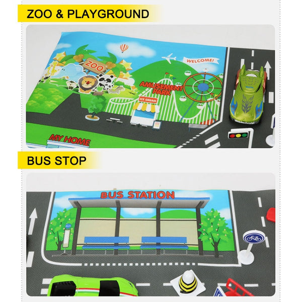 Educational City Traffic Road Mat