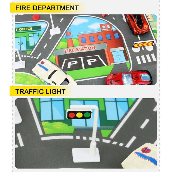 Educational City Traffic Road Mat