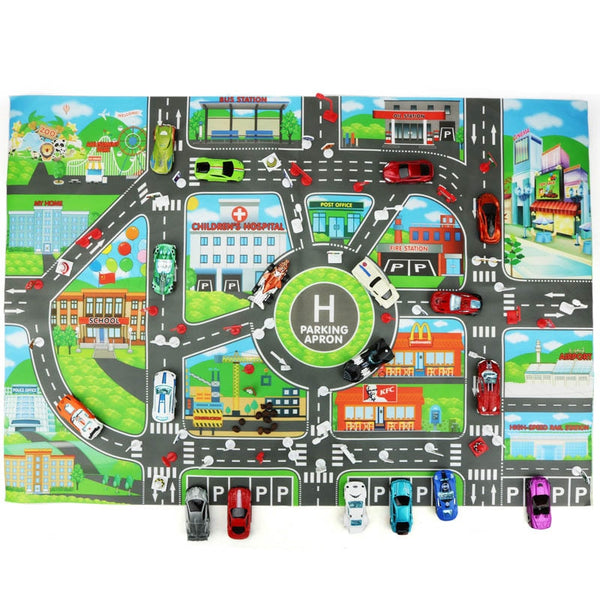 Educational City Traffic Road Mat