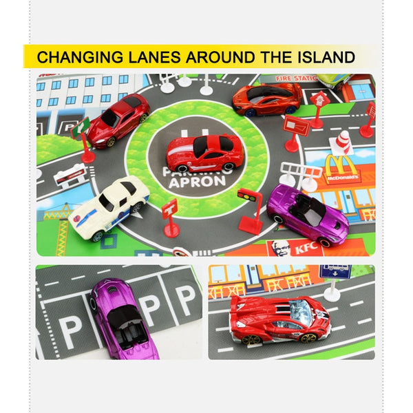 Educational City Traffic Road Mat