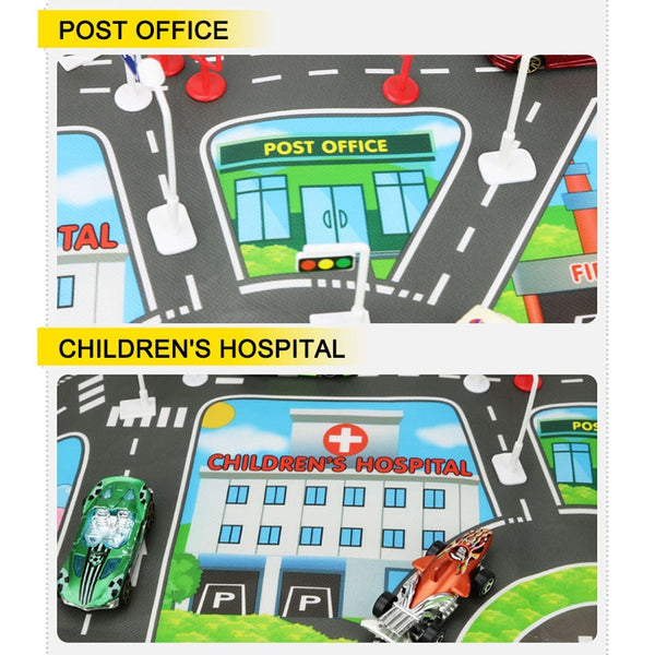 Educational City Traffic Road Mat