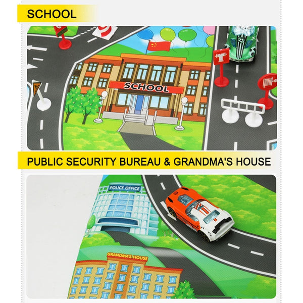 Educational City Traffic Road Mat